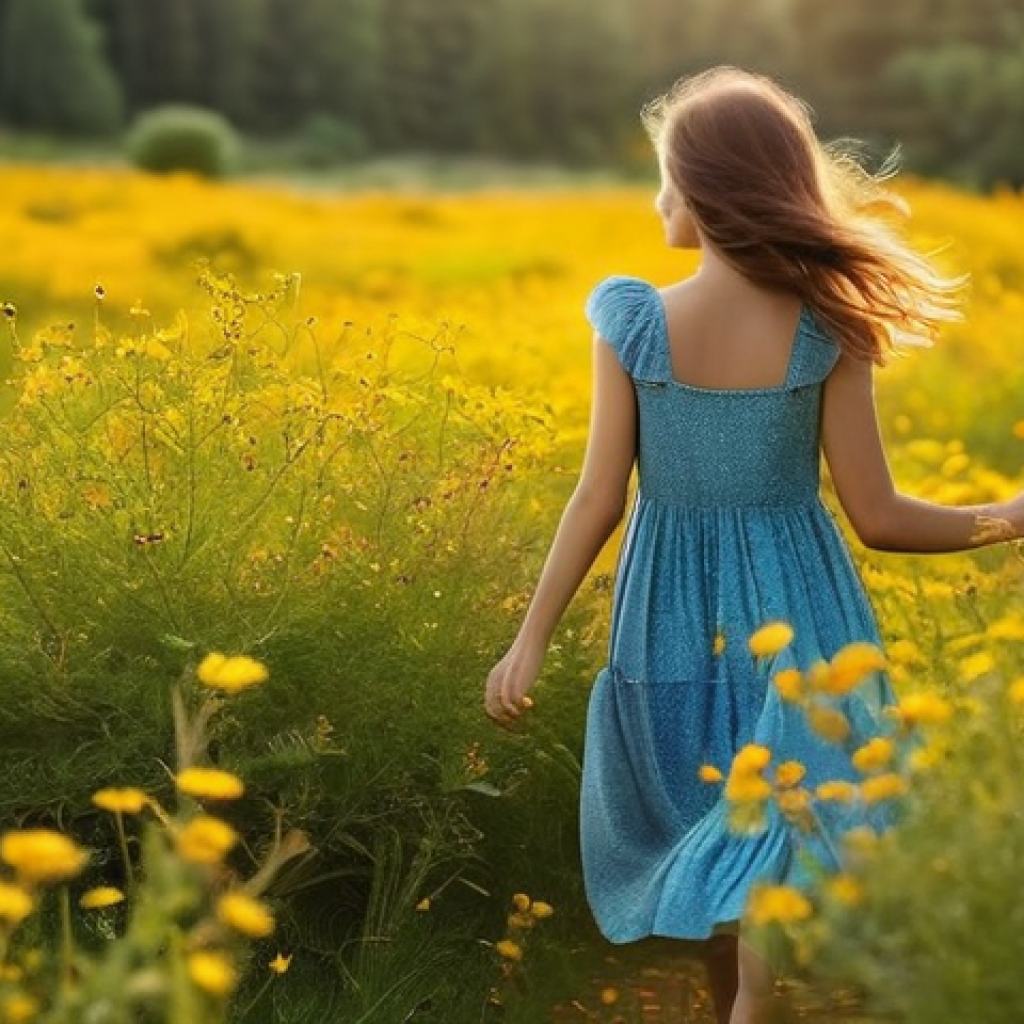 우울증 완화에 도움을 주는 허브 소개 - **"Sunshine for the Soul: St. John's Wort Meadow"**
A vibrant, sun-drenched meadow filled with a...