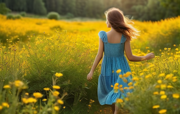 우울증 완화에 도움을 주는 허브 소개 - **"Sunshine for the Soul: St. John's Wort Meadow"**
A vibrant, sun-drenched meadow filled with a...